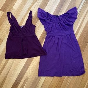Express Lot Of 2 Items, 1 Dress And 1 Dress Tank
